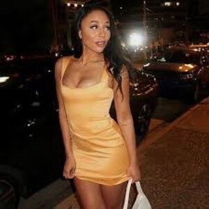 House of CB Corset Satin Mini Dress S - Apricot